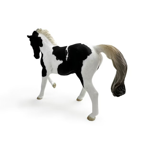 collectA 溫血公馬-黑越背花斑色~英國高擬真模型-R80027