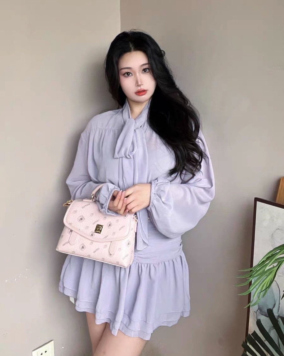 迪士尼 草莓熊粉色通勤托特包