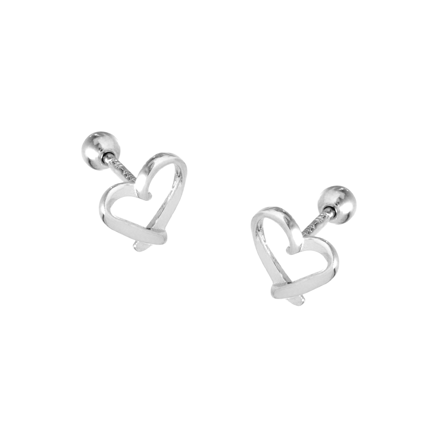 純銀,愛心,轉珠,耳環,平價飾品