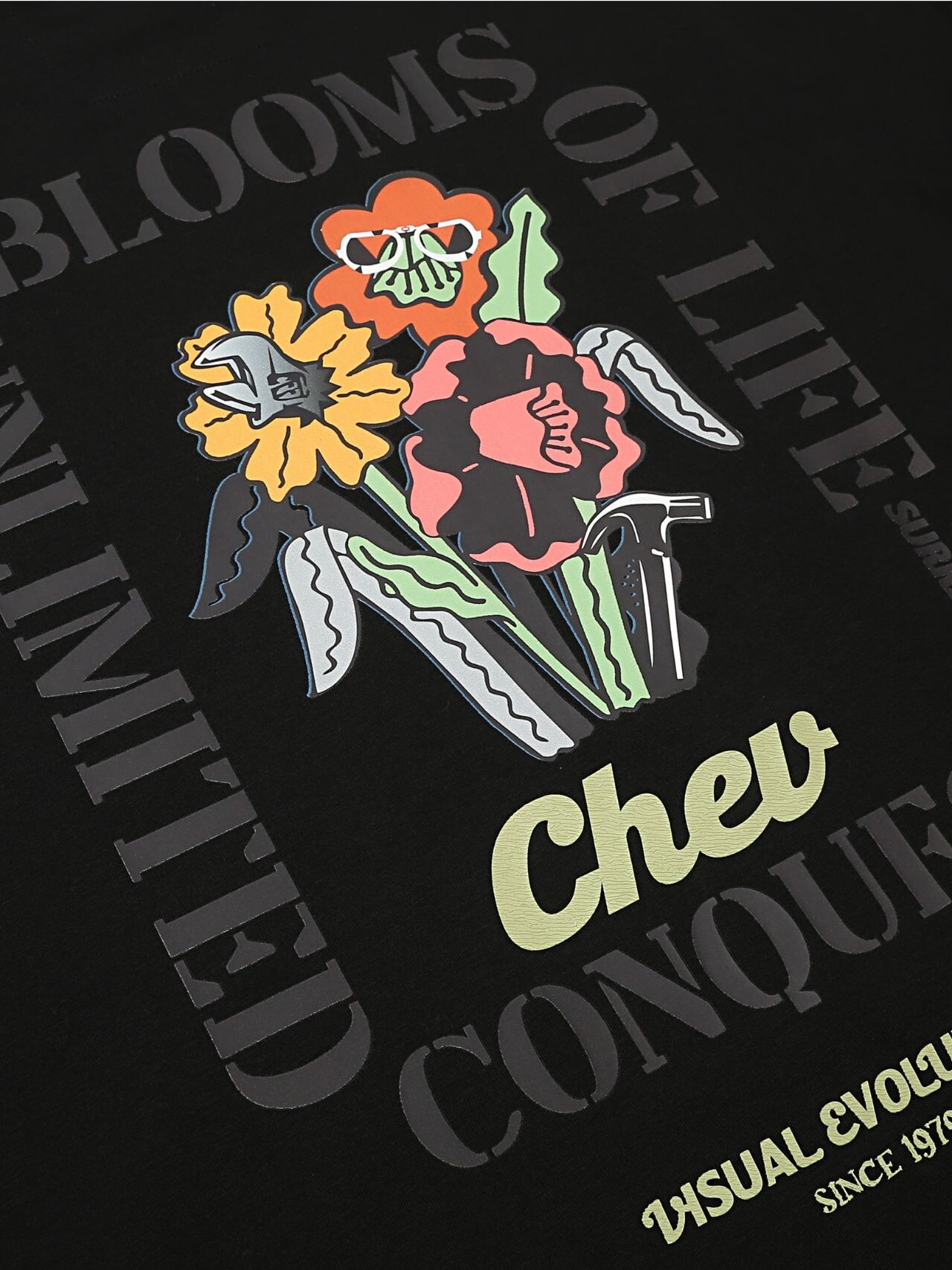 Chevignon - 男裝夏季花卉寬鬆涼感T恤