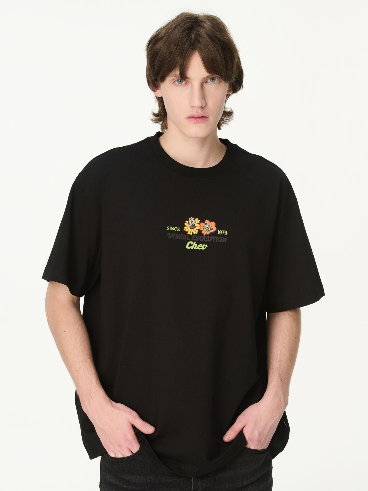 Chevignon - 男裝夏季花卉寬鬆涼感T恤