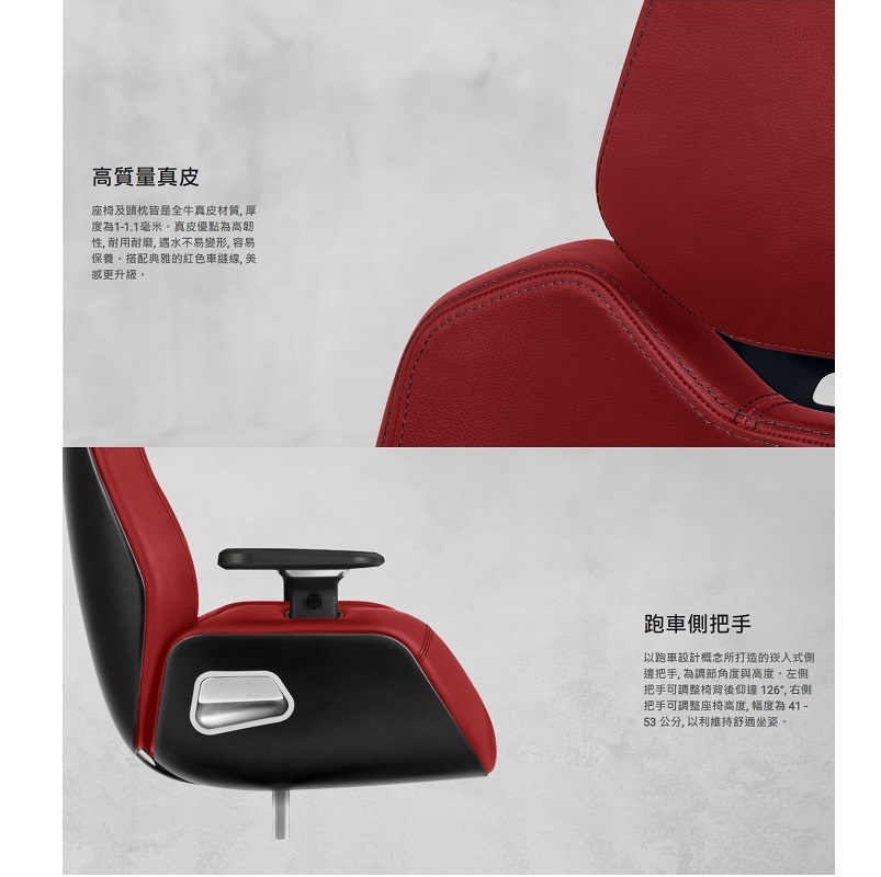 曜越 幻銀 ARGENT E700 真皮電競椅/繡球花藍/千鳥格紋風暴黑/太空灰/千鳥格紋競速綠 由保時捷工作室設計