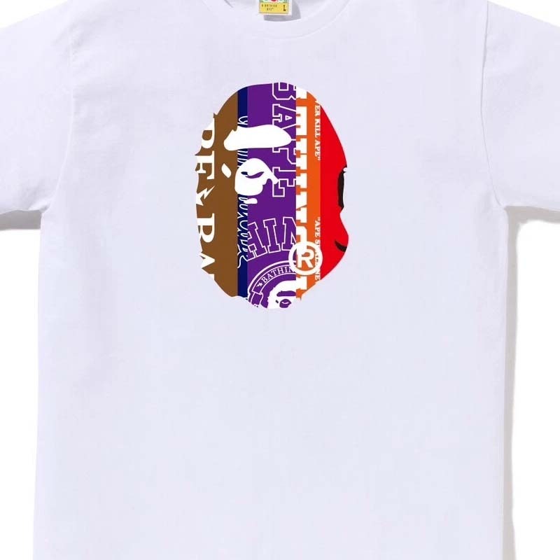 Bape Fans Scarf Ape Head Tee 短袖 白色 BAPE-421CM [台灣現貨]
