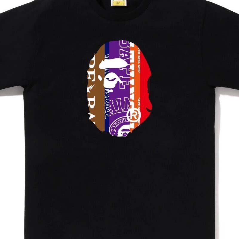 Bape Fans Scarf Ape Head Tee 短袖 黑色 BAPE-435CM [台灣現貨]