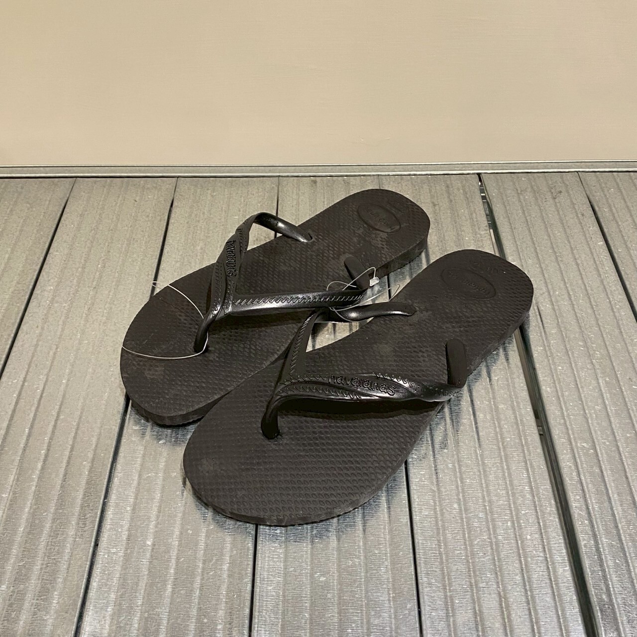 Havaianas哈瓦仕 拖鞋 女鞋 素色款 麻花辮子 黑 4147115-0090W