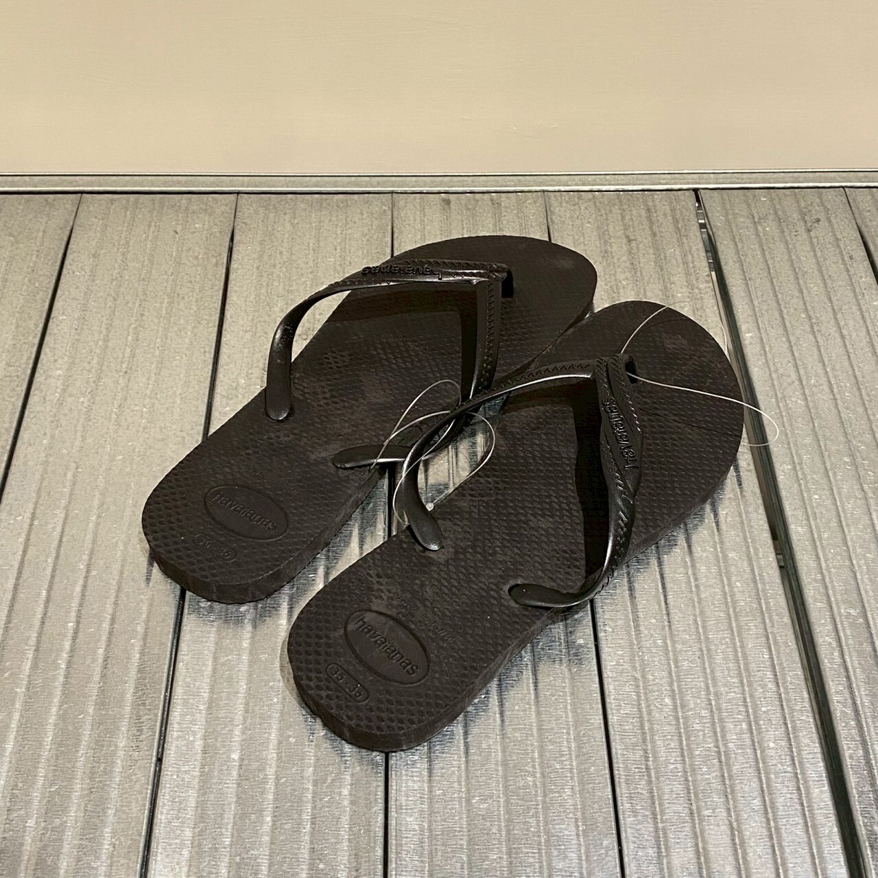 Havaianas哈瓦仕 拖鞋 女鞋 素色款 麻花辮子 黑 4147115-0090W