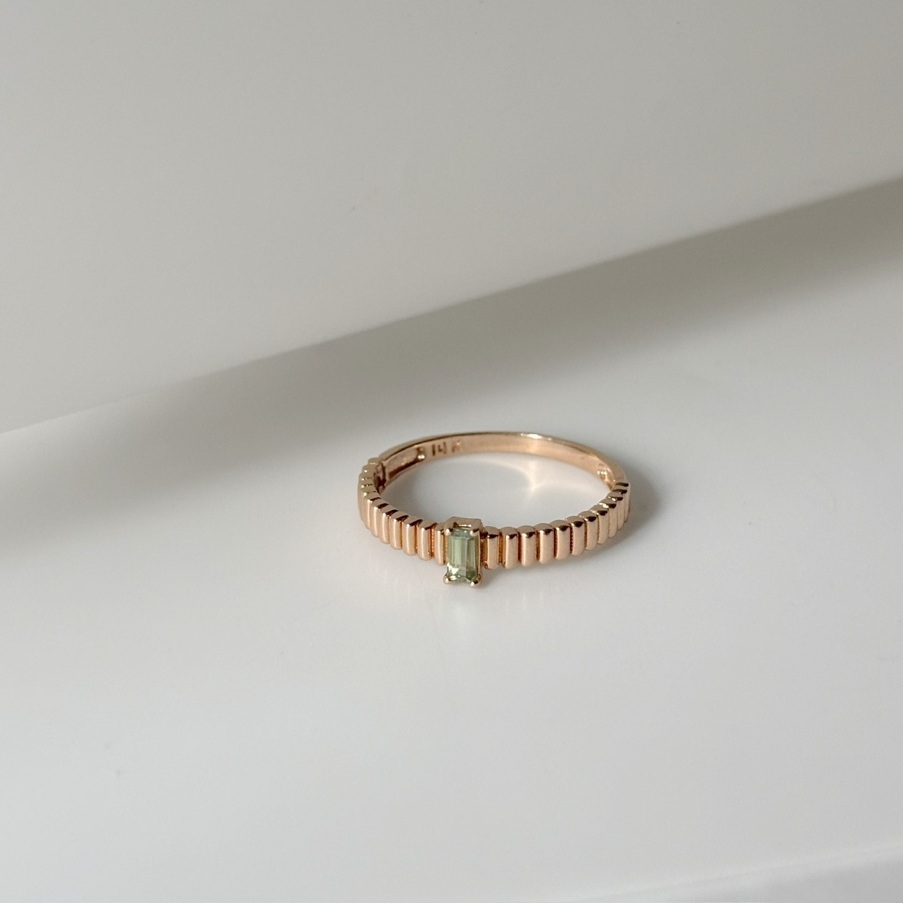 14K Glint Moss戒指