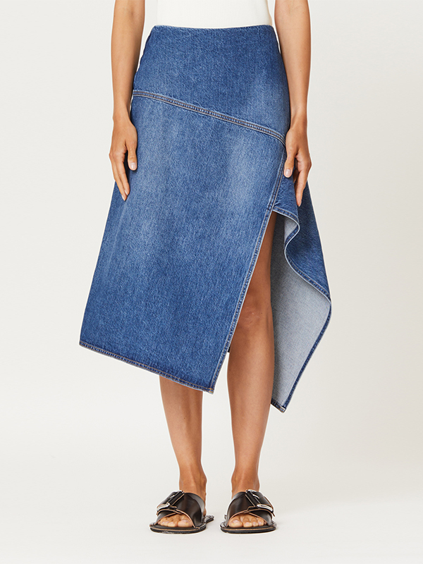 PLAN C 不規則牛仔裙