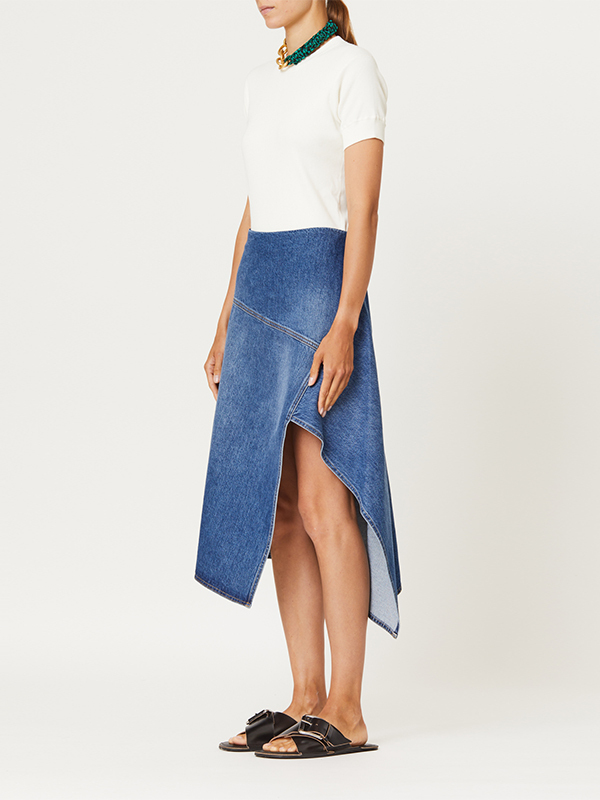 PLAN C 不規則牛仔裙