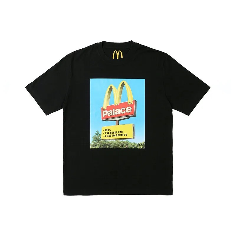 PALACE x McDonald's 聯名款 麥當勞 短T P25TS340  黑色 白色