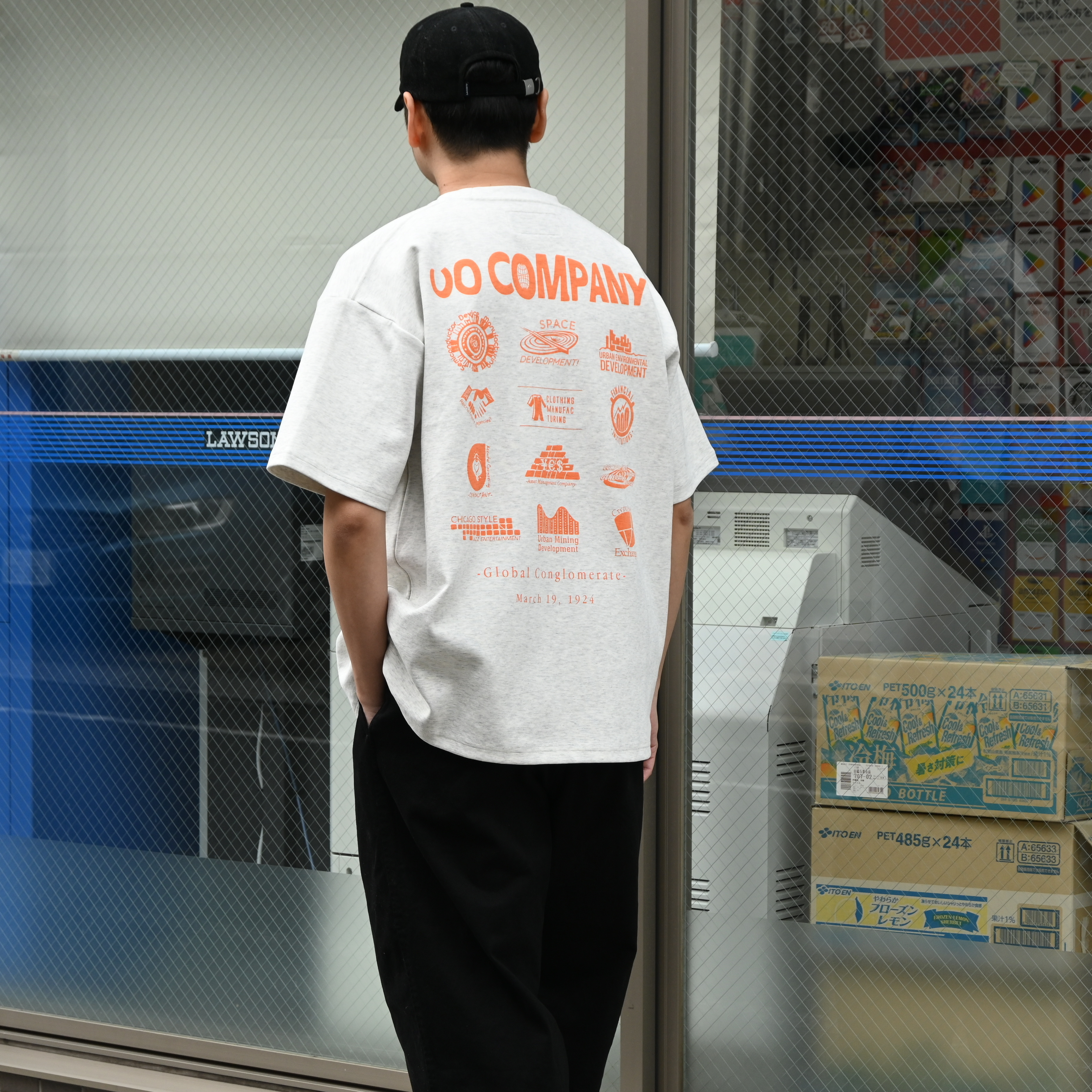 Universal Overall JP x Stylexx 3D Logo 9 Grid Print Ponte Tee