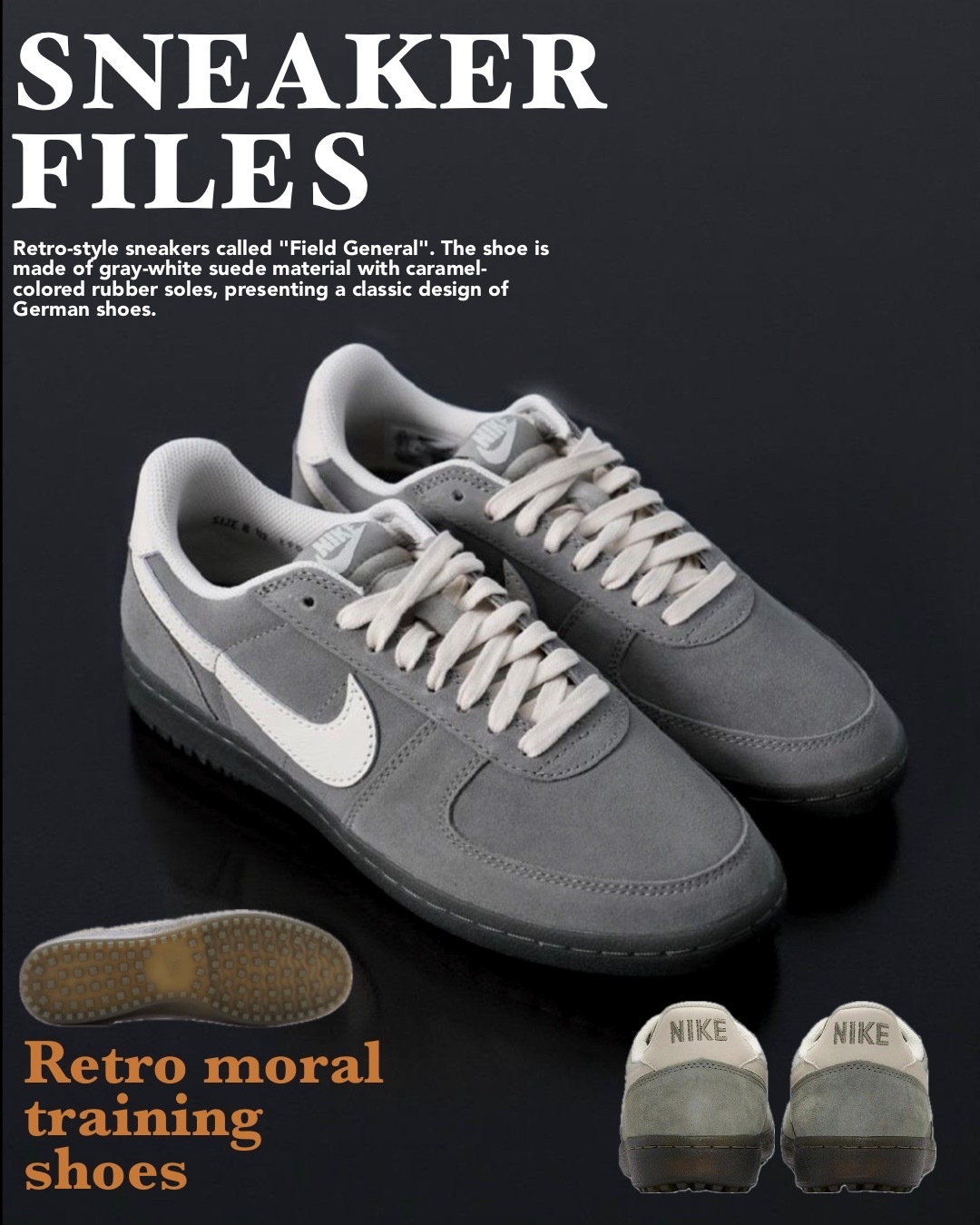 #預購 Nike Field General 復古 麂皮 休閒鞋 IF0666-300 灰色