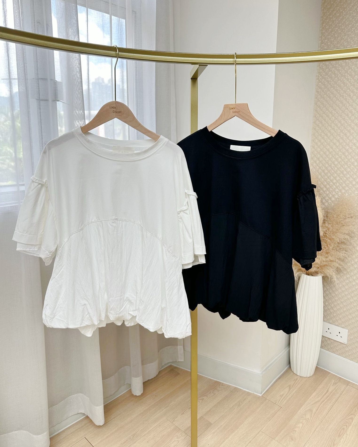 (現貨) 韓國超舒服垂感層次TEE-2色 #P564