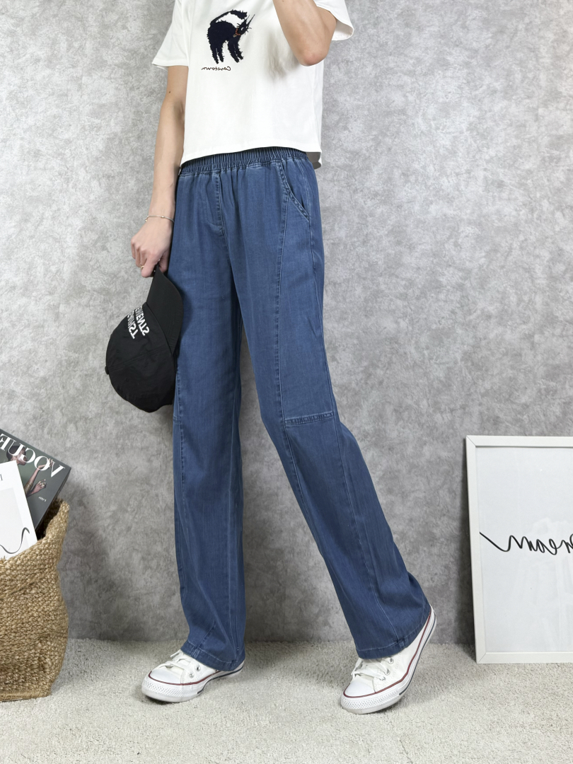 零束縛的日常|天絲鬆緊3D剪裁寬褲 ⚡ 搶現貨 ⚡