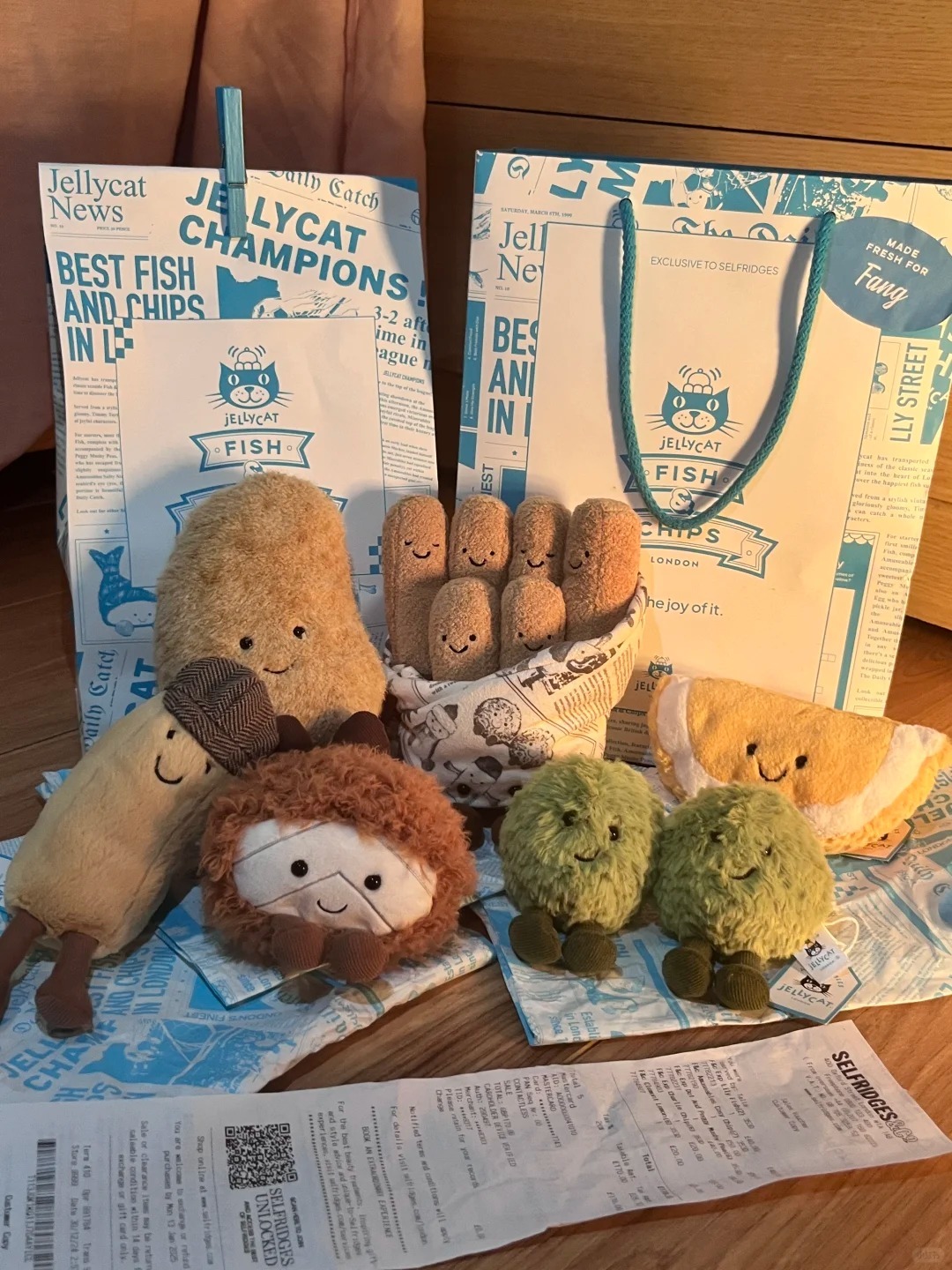 #現貨供應 🇬🇧倫敦限定 Jellycat Fish & Chips 系列 娃娃