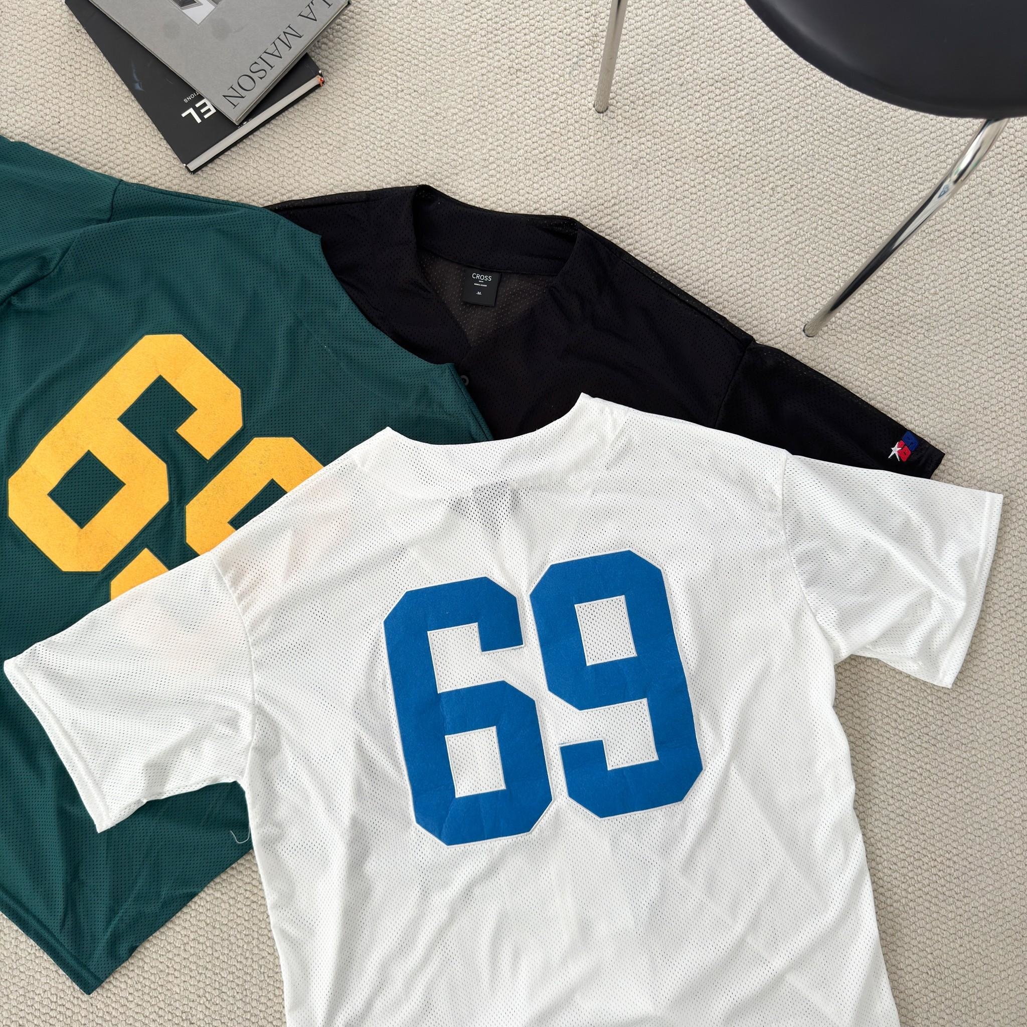 Players 美式V領網眼貼布罩衫 18867