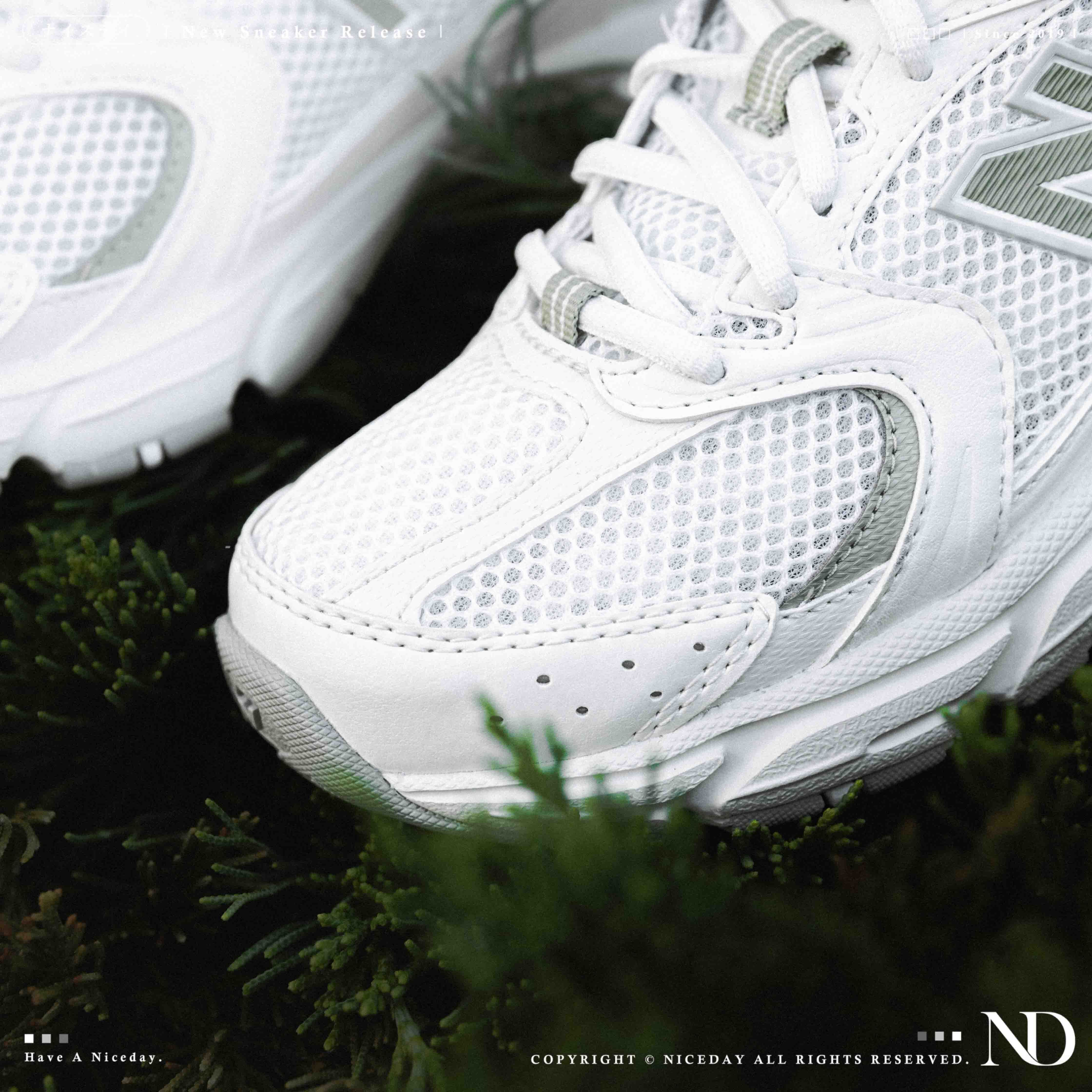 NICEDAY 現貨 New Balance 530 白綠 茉綠 草原綠 綠 女鞋 復古 白色 網眼 透氣 慢跑鞋 U530CSC