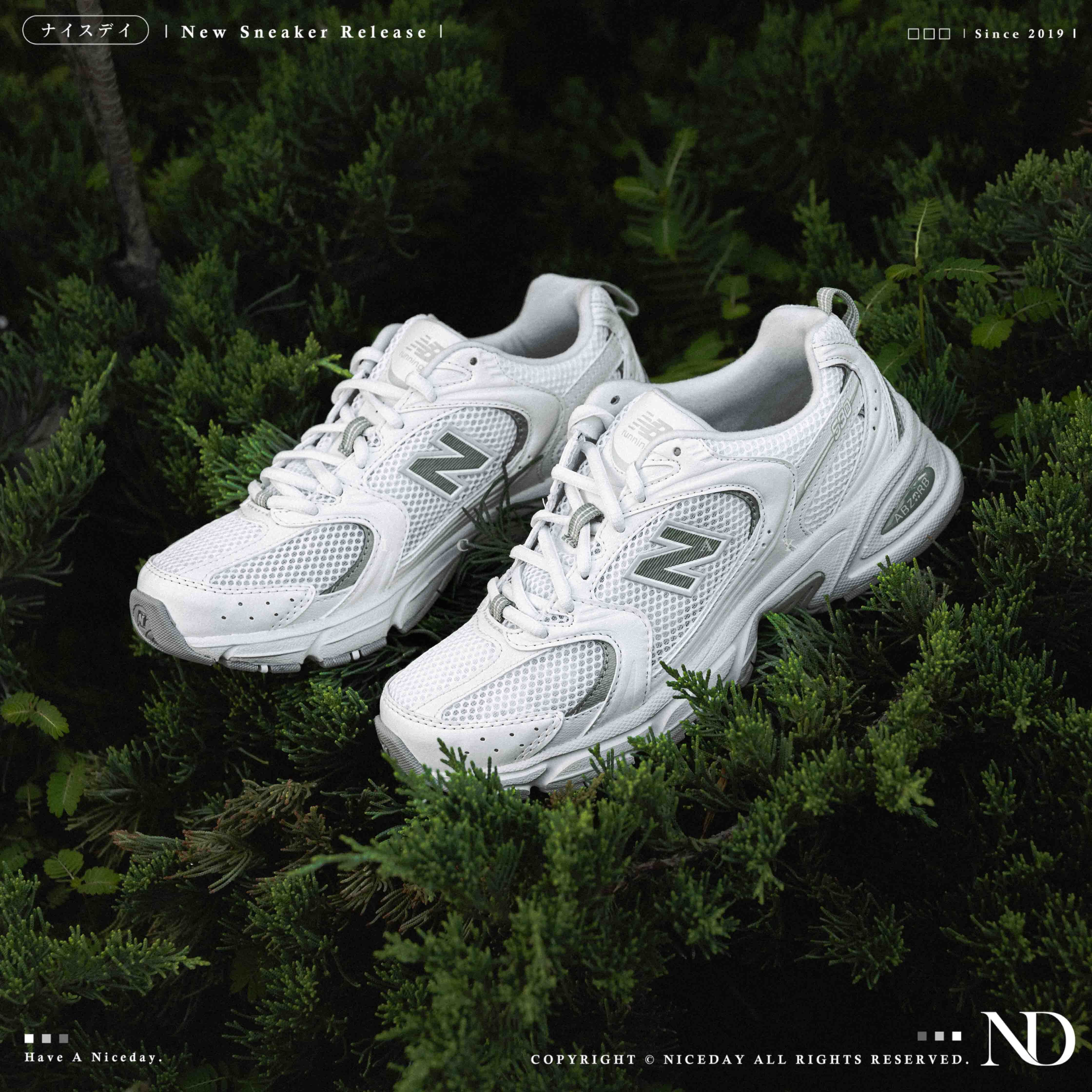 NICEDAY 現貨 New Balance 530 白綠 茉綠 草原綠 綠 女鞋 復古 白色 網眼 透氣 慢跑鞋 U530CSC