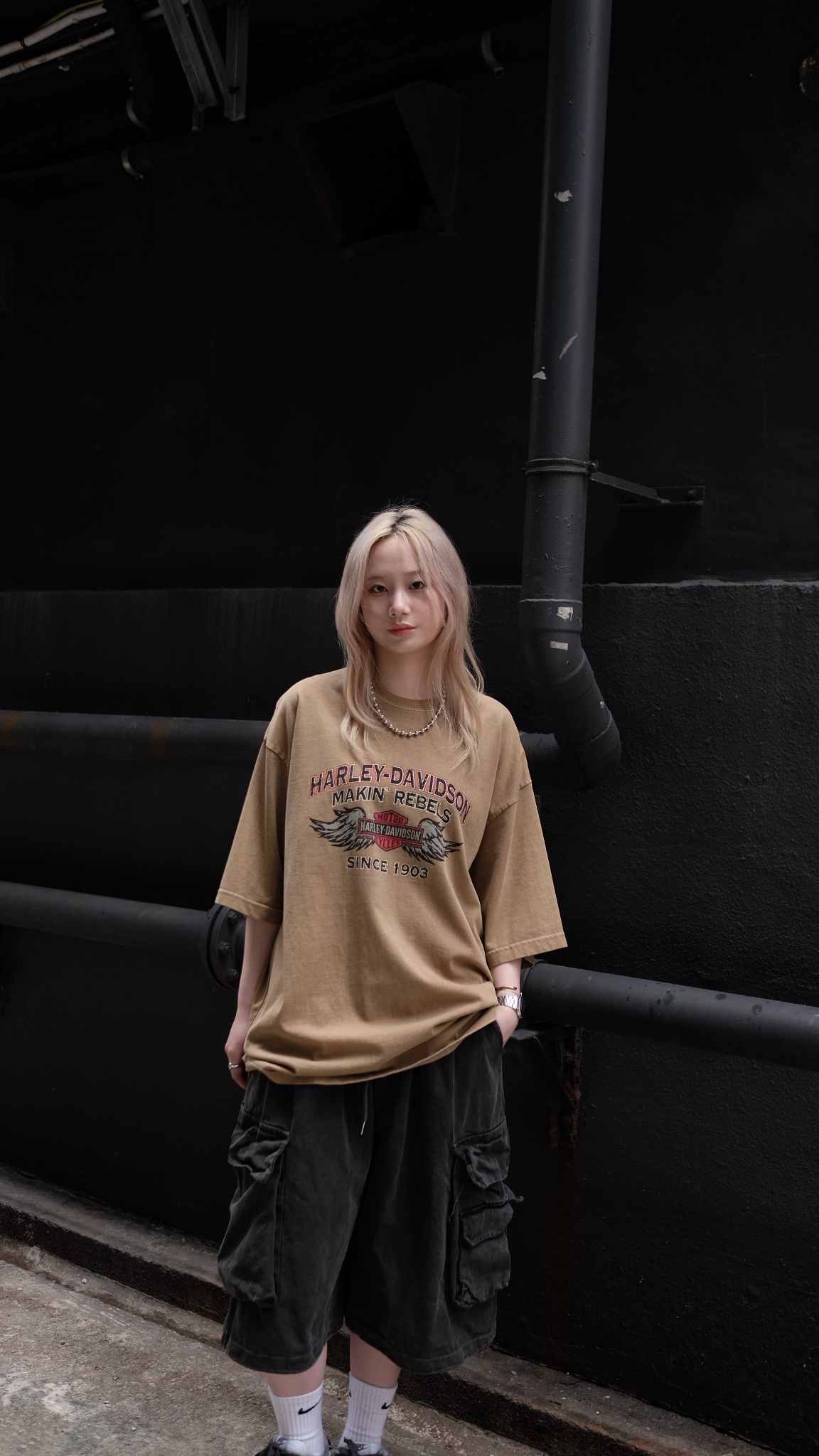 ST005 Harley Wings Print Tee