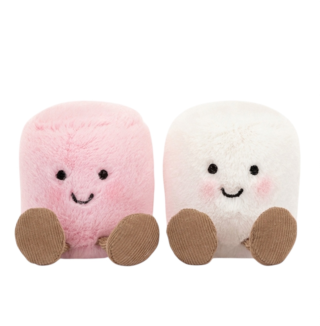 Jellycat Amuseable White and Pink Marshmallows Soft Toys 9cm