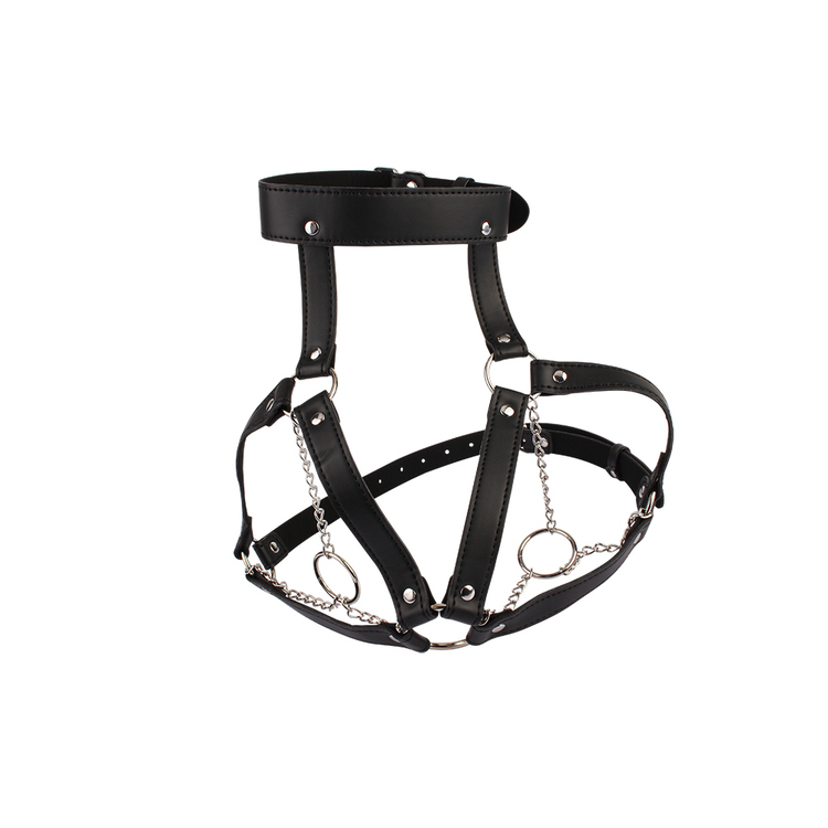 束縛胸甲 皮革胸甲 情趣皮革配件 BDSM服裝 調教道具 皮革情趣裝