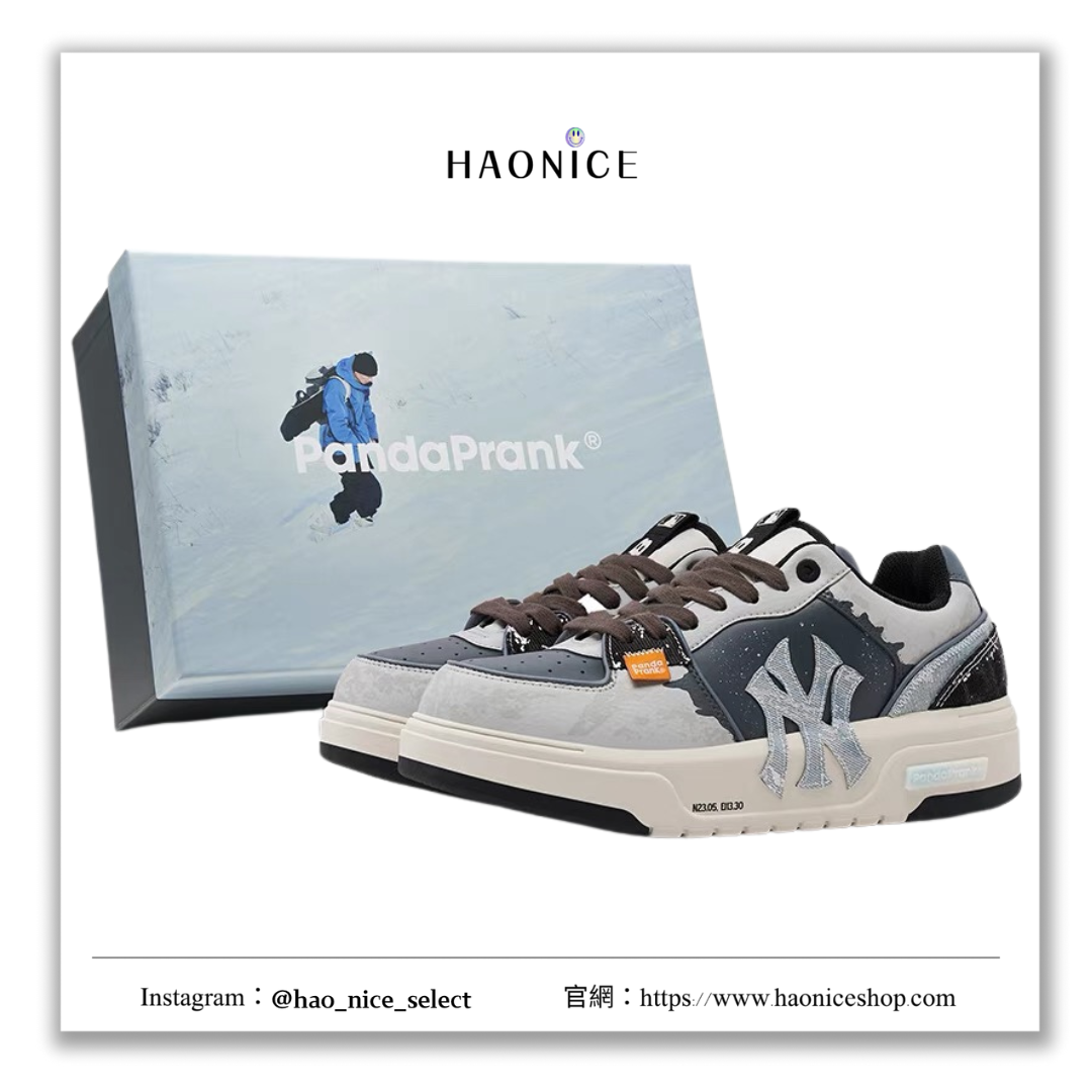 【HAO NICE 】熊貓惡作劇系列 ❗️配合FAKEBUSTERS驗鞋 ❗️ MLB 紐約洋基隊 雪徑春蹤系列 雪林訂製 低筒戶外休閒時尚百搭板鞋