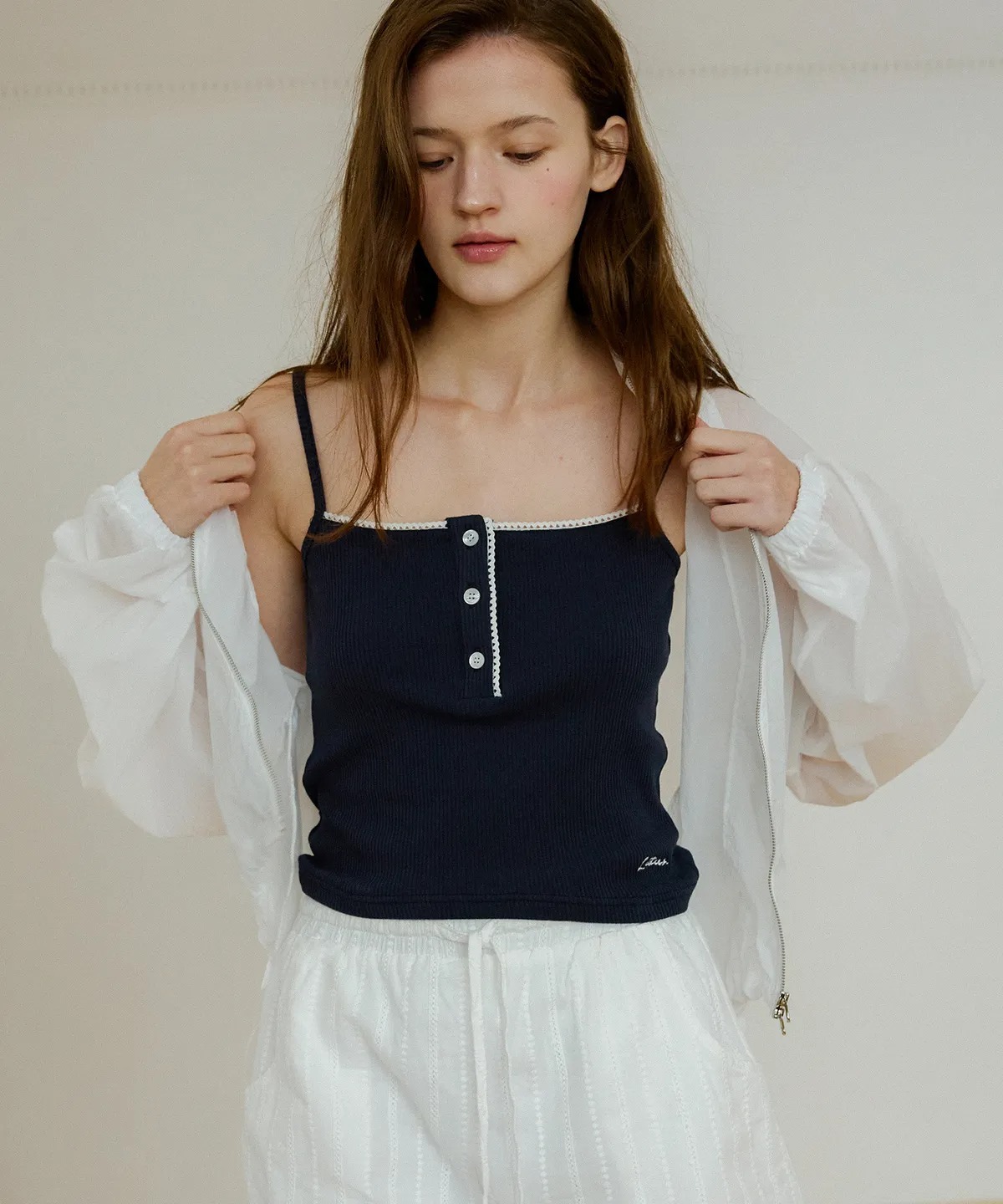 Letter From Moon Letters Lace Sleeveless