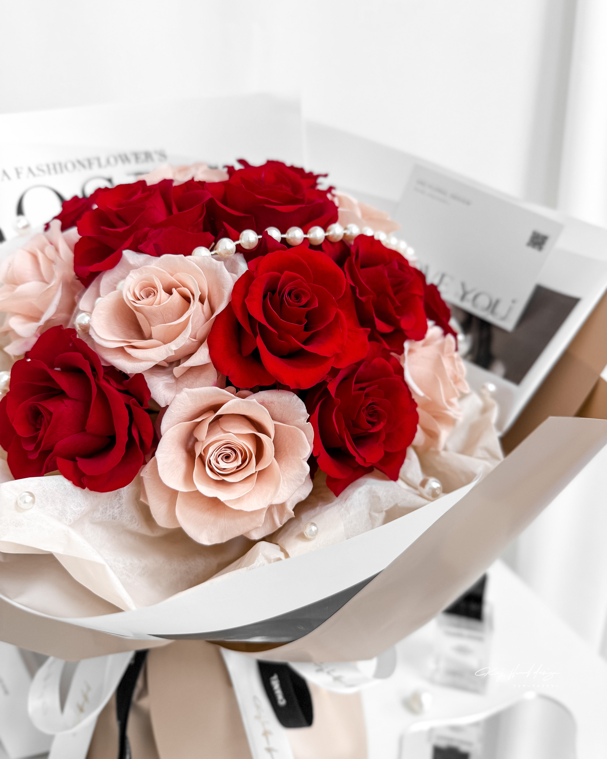 以愛之名永生玫瑰花束-炙愛