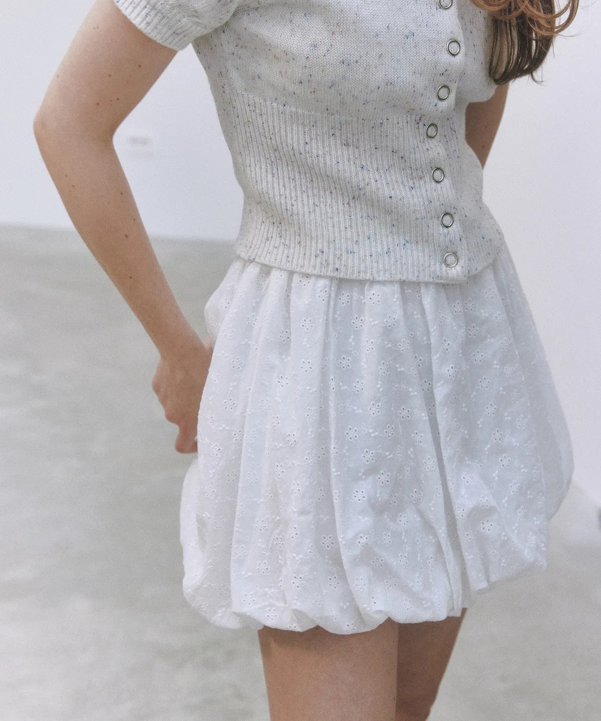 Letter From Moon Ellie Lace Balloon Pumpkin Skirt