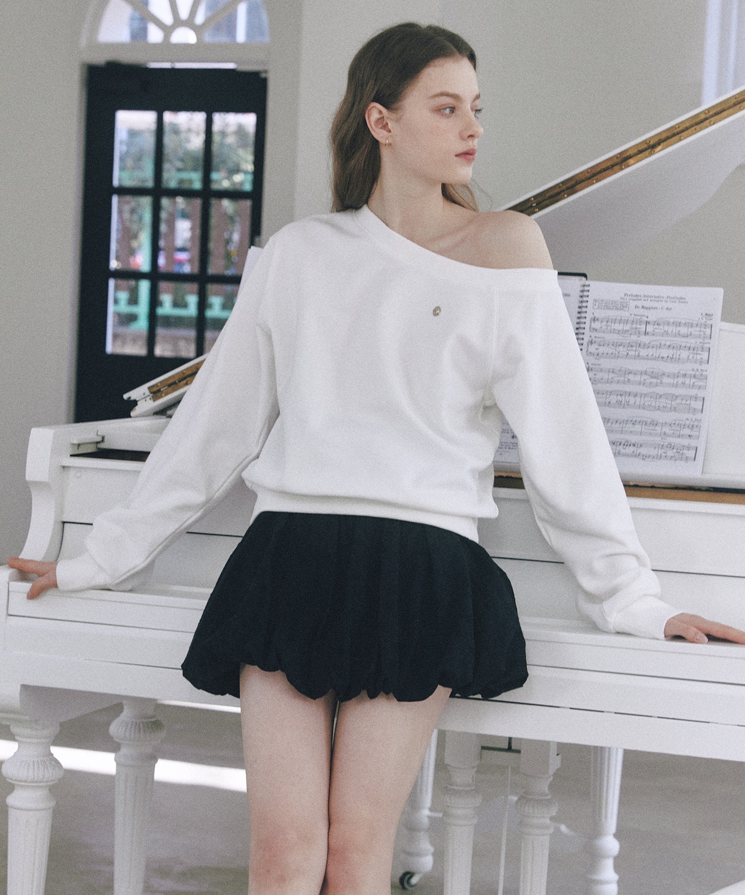 Letter From Moon Ellie Lace Balloon Pumpkin Skirt