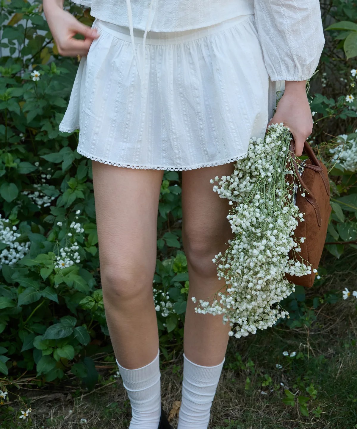 Letter From Moon Wish Lace Mini Skirt