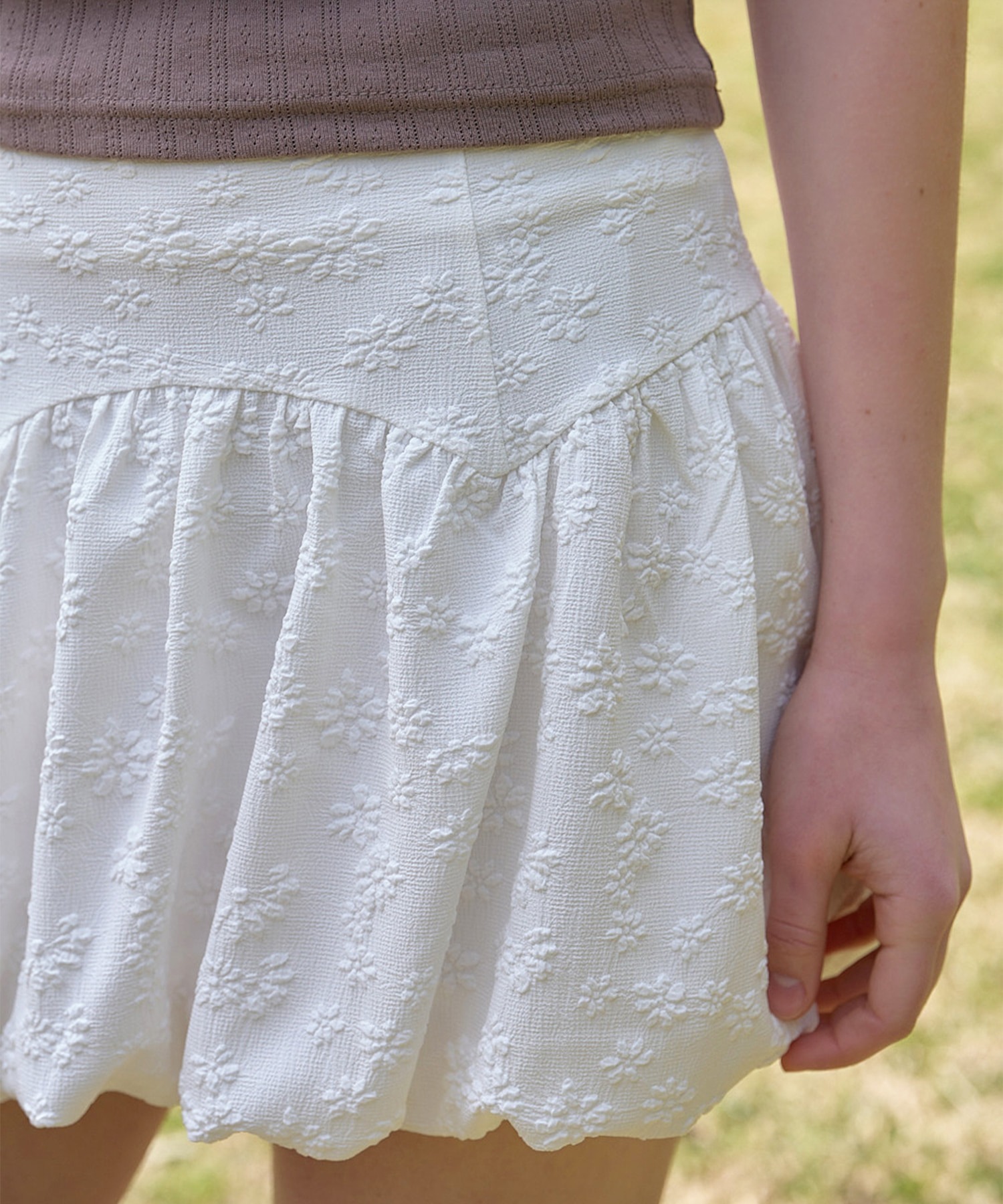 Letter From Moon Flower Balloon Pumpkin Mini Skirt