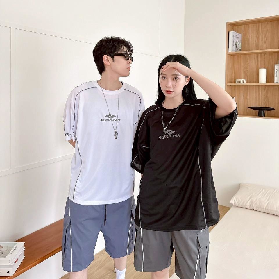 Aurocean 織帶網眼刺繡球衣 18899