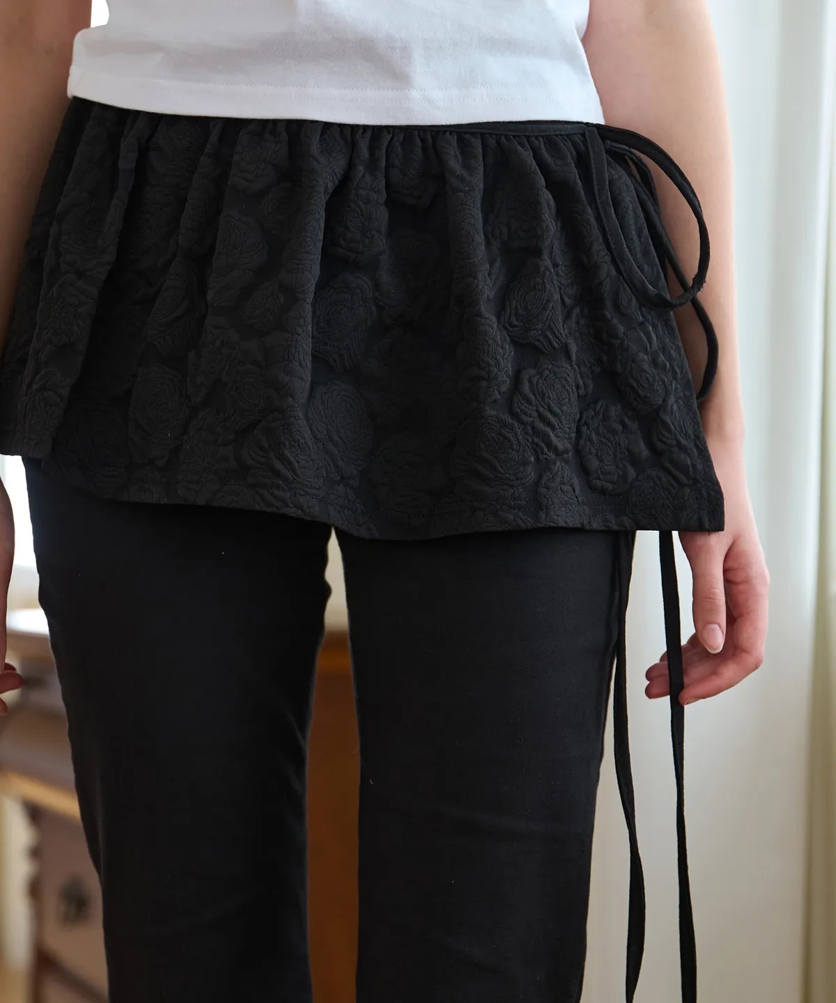 Letter From Moon Rose Embo Layered Skirt