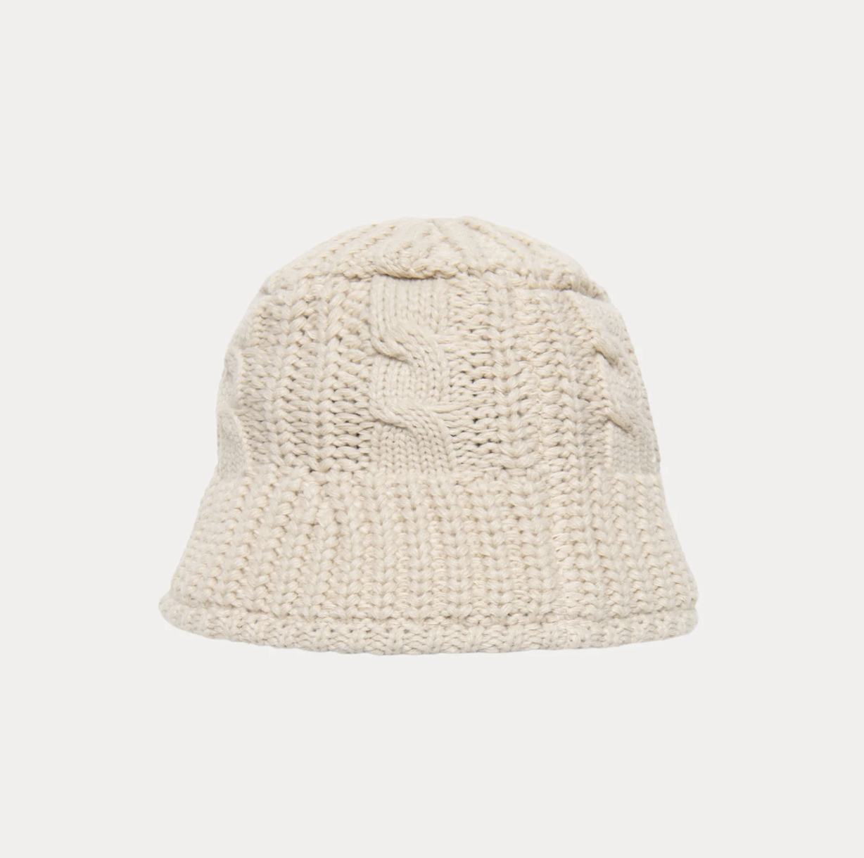 Stussy Cable Knit Bucket Hat- Oatmeal