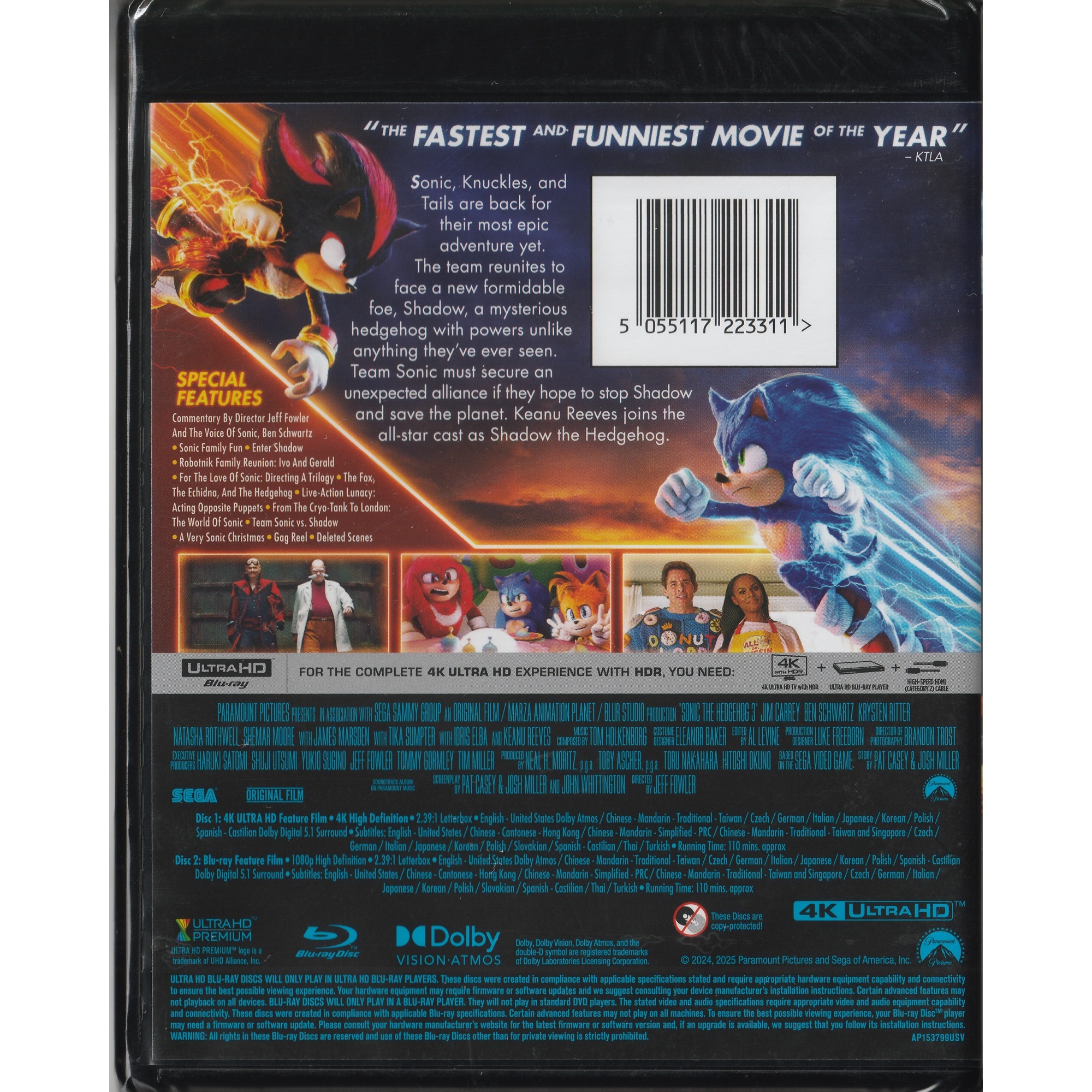 超音鼠大電影3 (2024) (4K Ultra HD + Blu-ray) [訂貨]