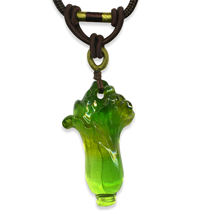 鹿港窯禮品館｜居家開運 白菜  琉璃項鍊