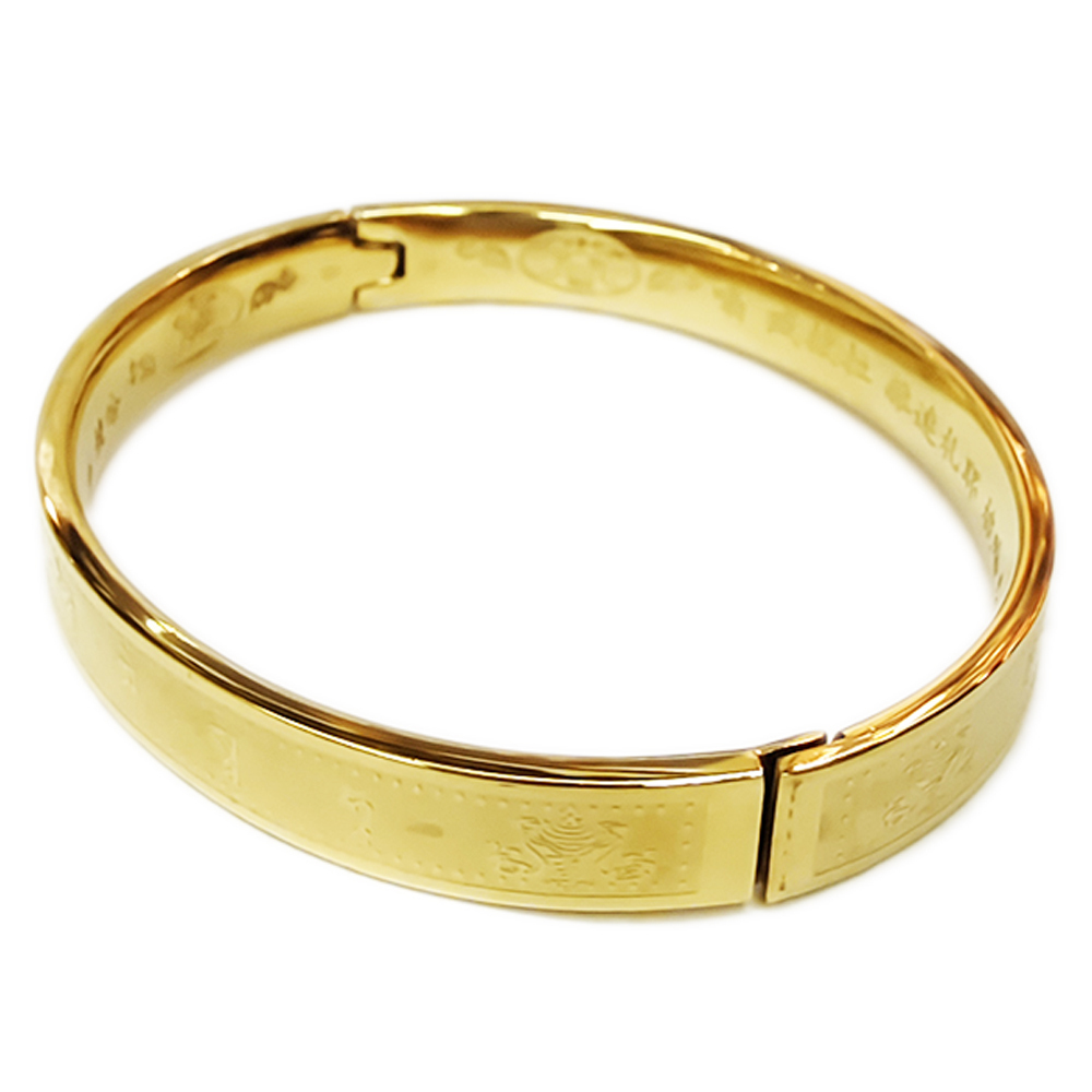 黃財神心咒 鈦鋼手環【十方】149528