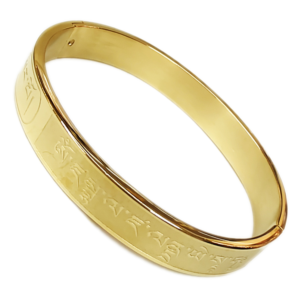 黃財神心咒 鈦鋼手環【十方】149524