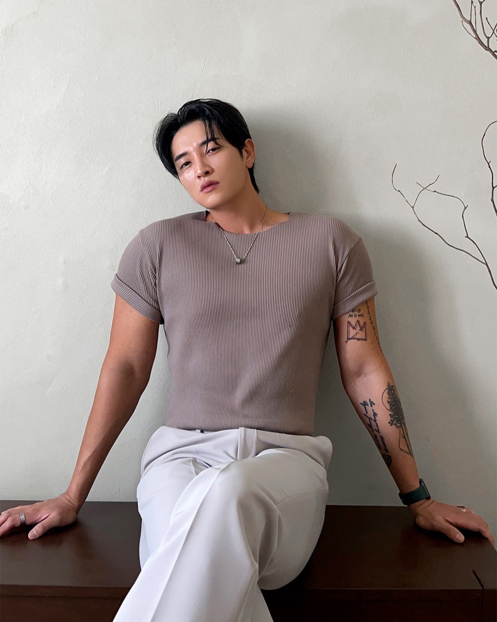 船領肌肉版羅紋短袖T卹