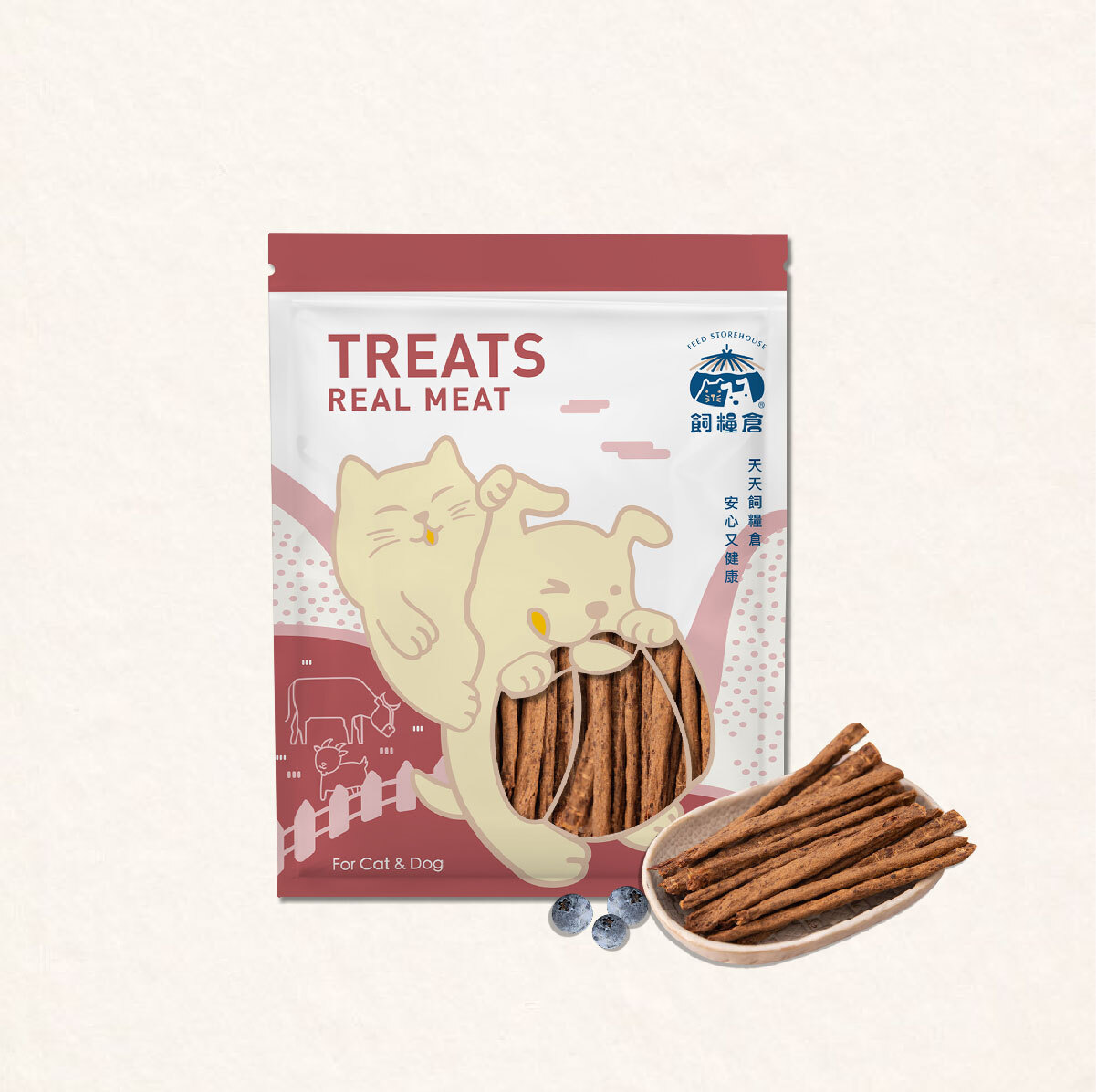 飼糧倉|美式藍莓羊肉條100g