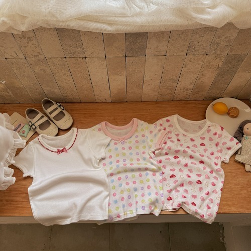 25S/S THE LITTLE MARKET 泡泡愛心內衣系列三件套裝