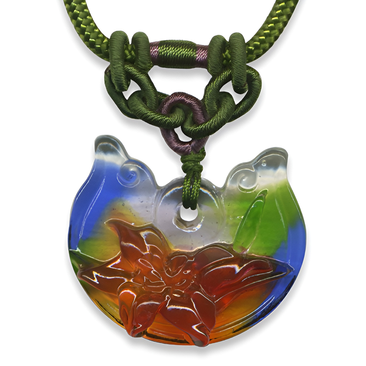 鹿港窯禮品館｜居家開運｜百合  琉璃項鍊