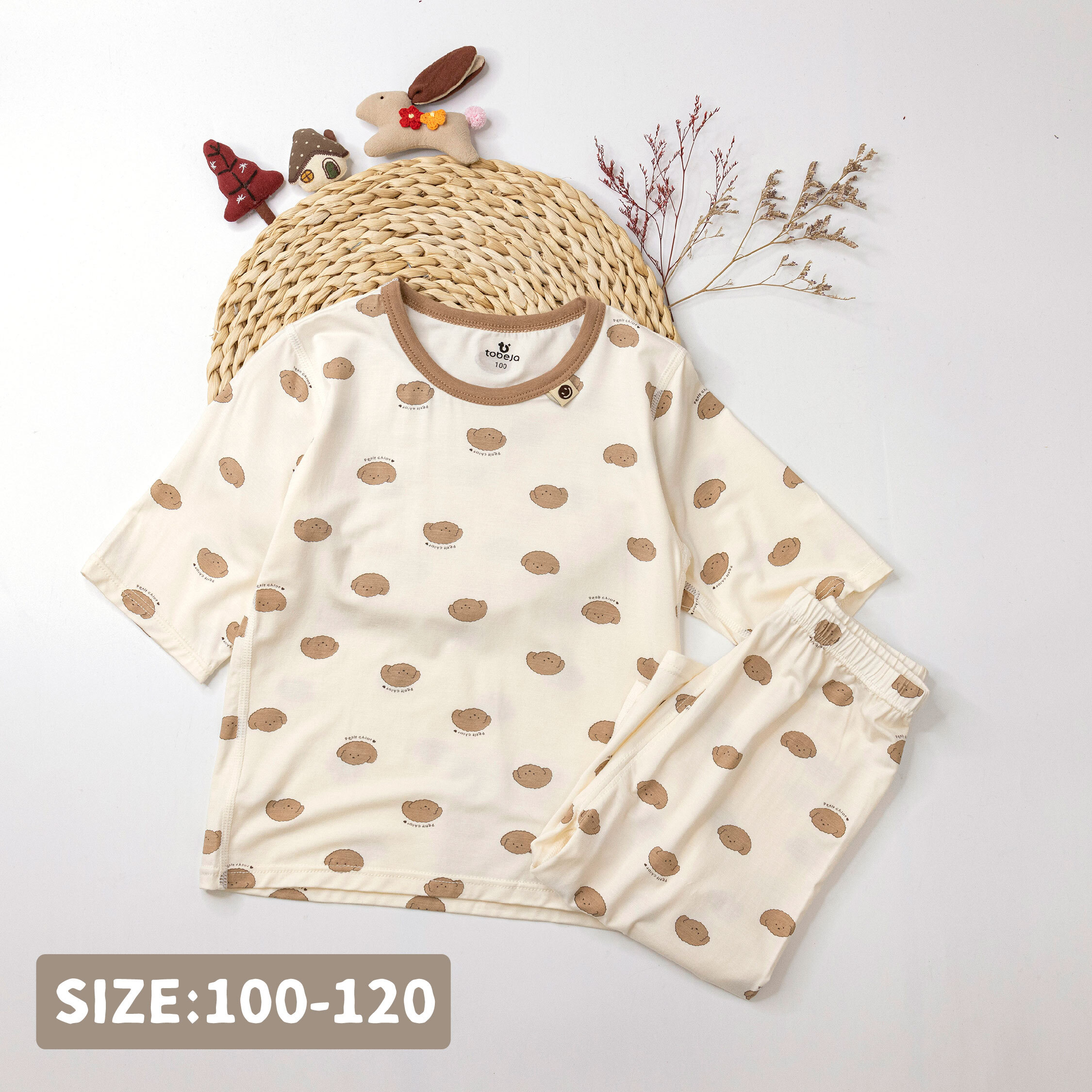 【JL0220】滿版童趣小狗狗睡衣套裝