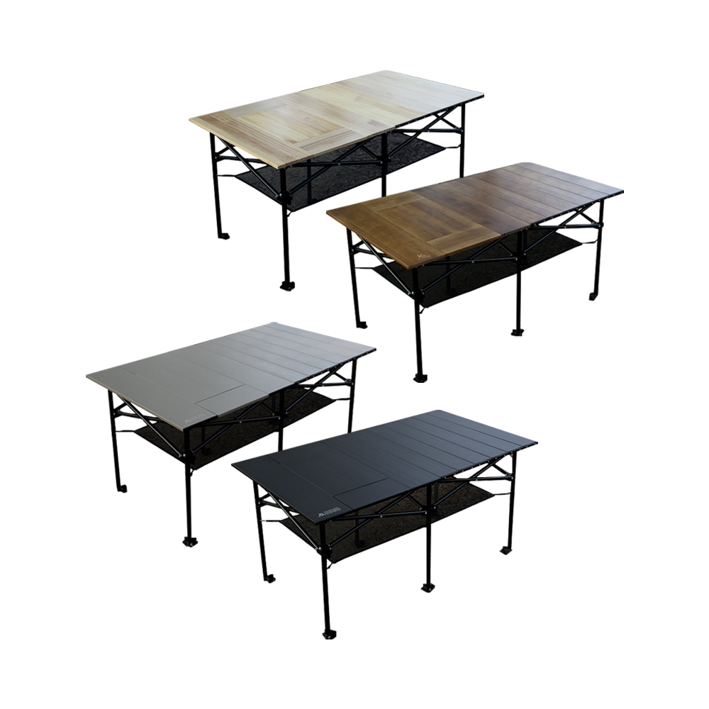 JG 實木 鋁合金 X桌 長方形款