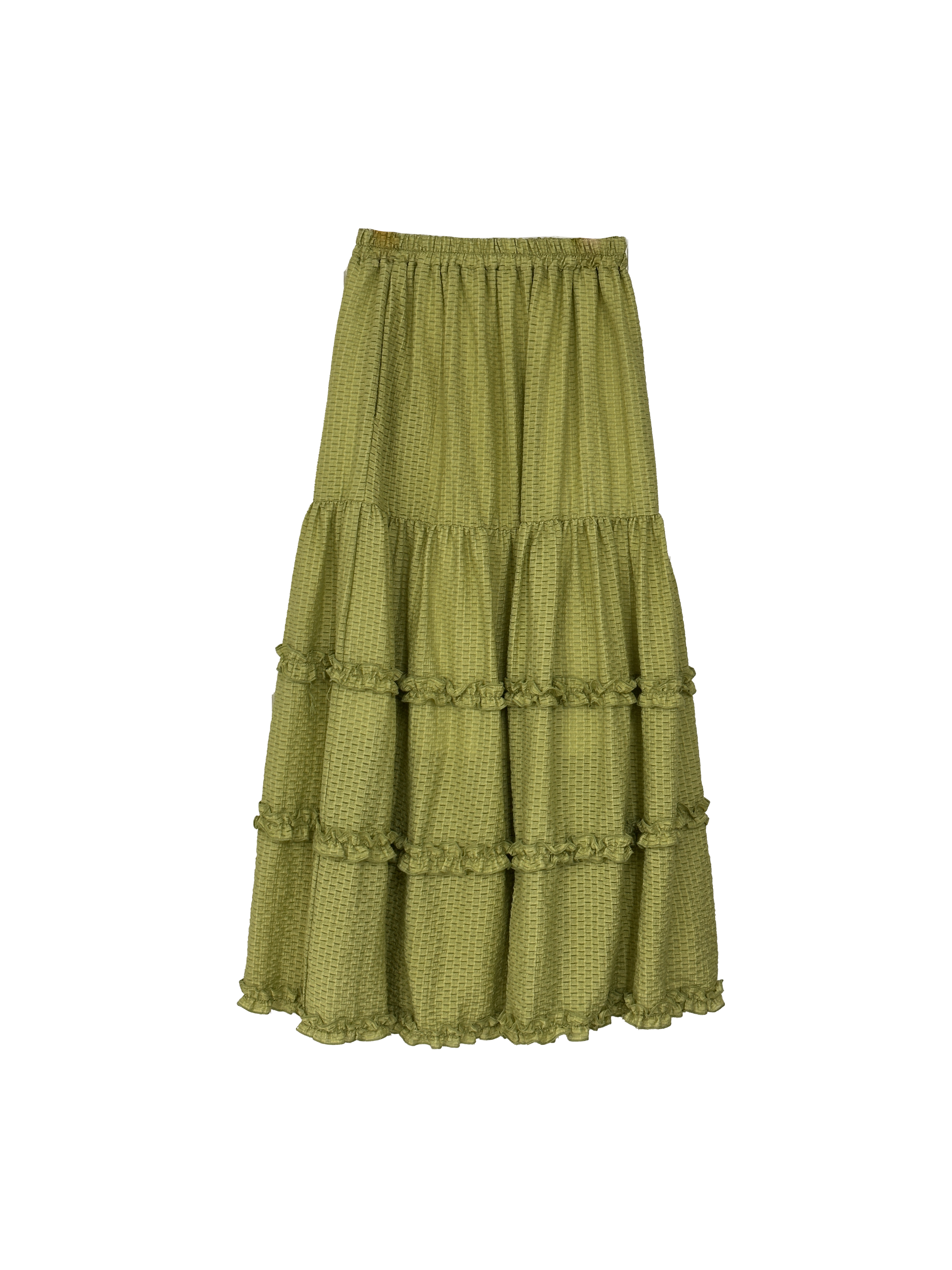 三層小木耳邊質感蛋糕半裙