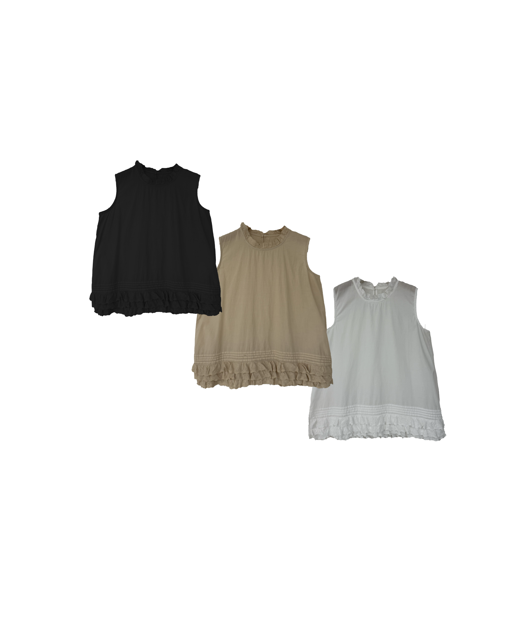 三層通花棉質背心內搭