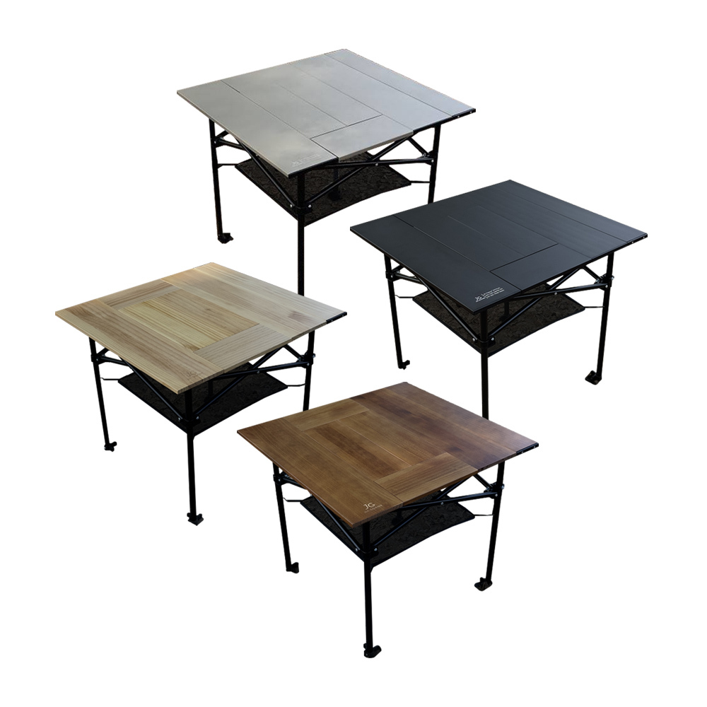 JG 實木 鋁合金 X桌 小方形款