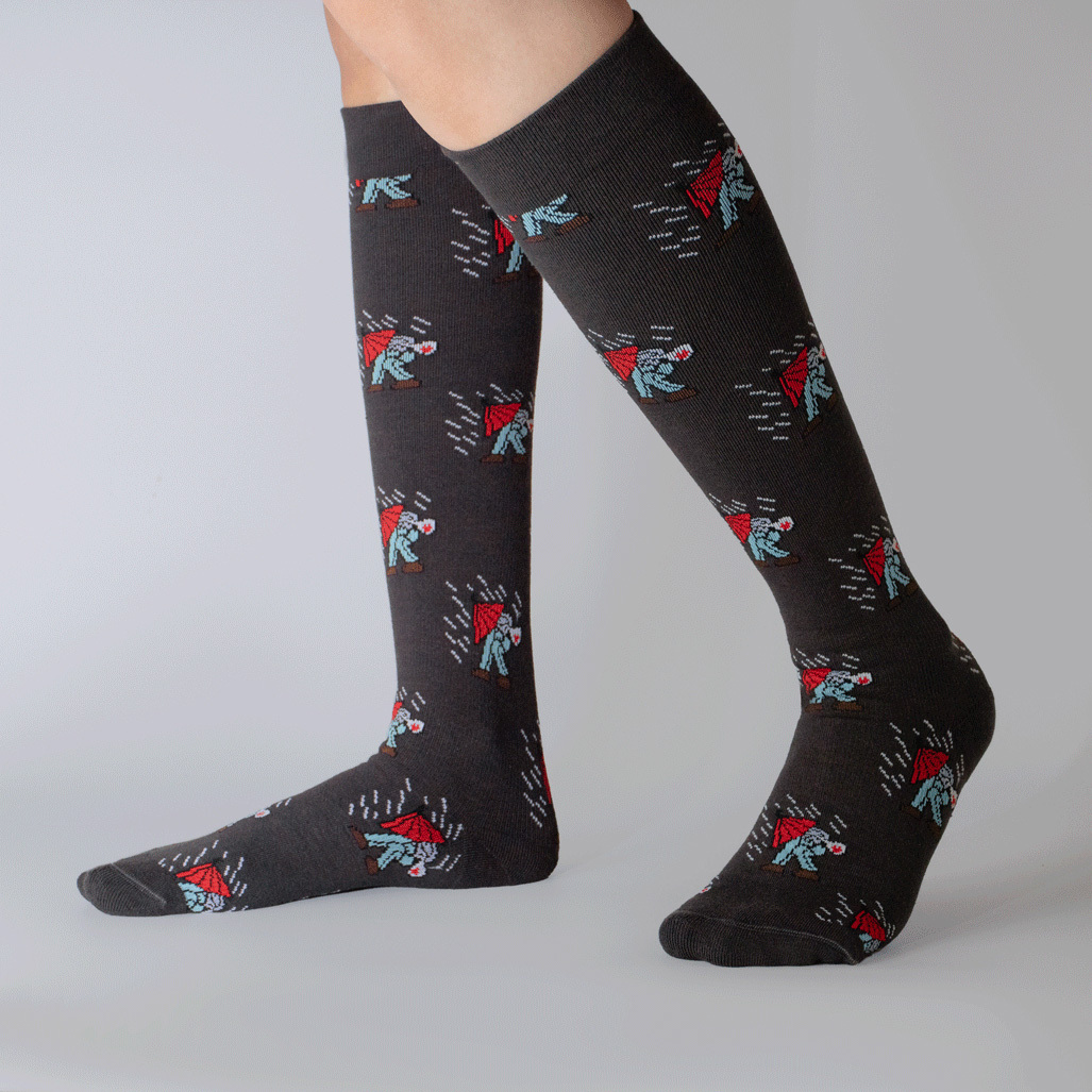 雨人｜經典設計師款．壓力及膝襪