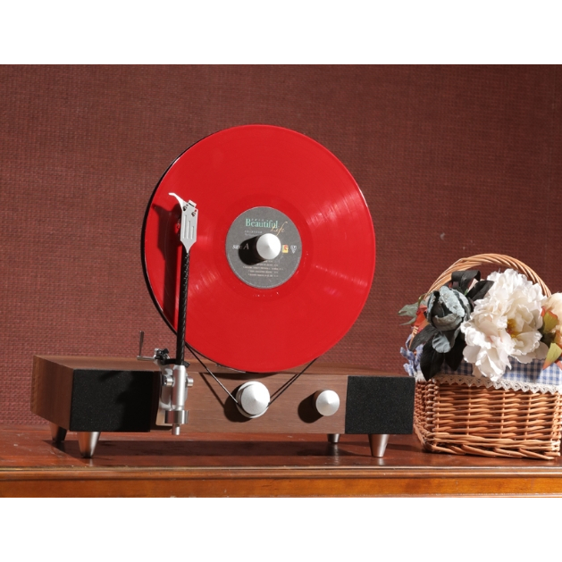 【樂森藥局】Gramovox 格萊美 直立式藍牙黑膠播放機 - 經典款 胡桃木